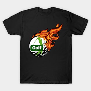 fire golf ball T-Shirt